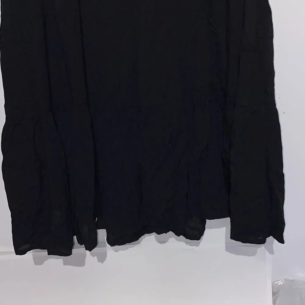 SO Junior Black Corset Tiered‎ Heart Textured Sleeveless Mini Dress Medium NWT